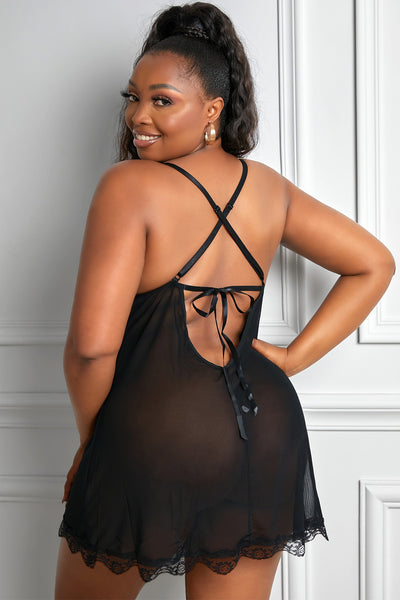 Kinky BabyDoll Plus Size Lingerie Set