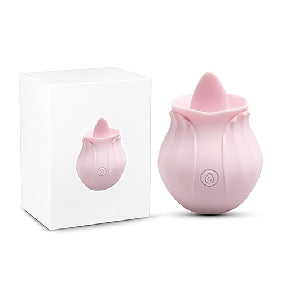 Kinky Rechargeable Vibrating Rose w/Tongue