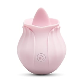 Kinky Rechargeable Vibrating Rose w/Tongue