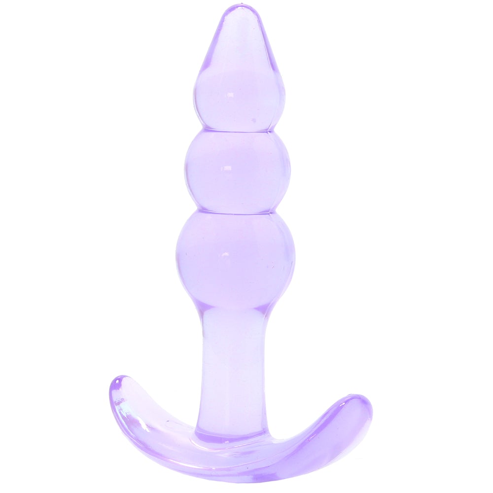 Jelly Rancher Ripple T Butt Plug- Purple
